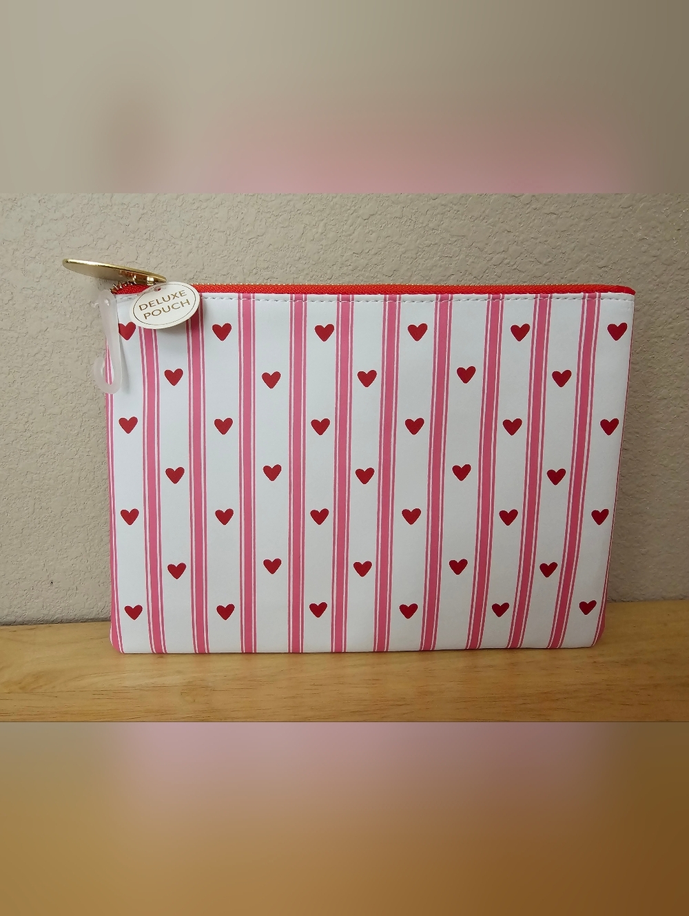 Heart Stripped Pouch